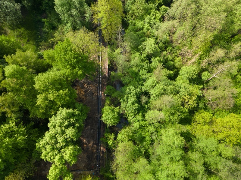Fotografie linearer Infrastruktur
