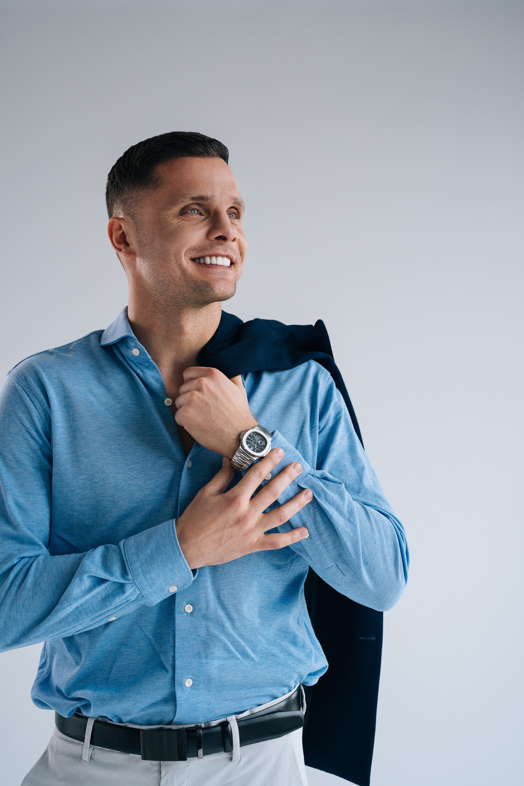 Luxury watch in studio — Fotografia reklamowa RoyalWatch.pl
