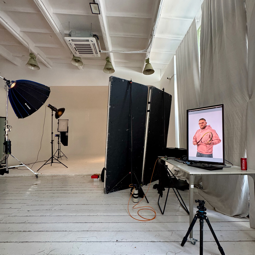 Hinter den Kulissen — Fotografia reklamowa LV BET x Kizo